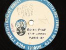 Acetate original d'Edith Piaf à Cassis 1958 Hors commerce