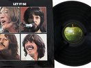 THE BEATLES LP LET IT BE, PCS 7096, 'RED APPLE' SLEEVE REAR, FIRST PRESS -2U/-2U