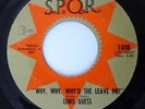 SUPER RARE FUNK Lenis Guess (SPQR 1008) Old Mill Road/Why Why Why'd She leave me