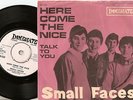 SMALL FACES HERE COMES THE NICE DANISH PS+45 1967 MOD FREAKBEAT LIGHTER SLEEVE