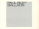 Paul Bley “Ballads” on ECM