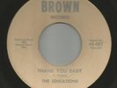 NORTHERN SOUL bw/ FUNK--SENSATIONS--THANK YOU BABY--HEAR BOTH- GEORGIA BROWN