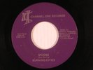 BURNING CITIES funk 45 SPOONS / I GOT A LINE ON YOU CHANNEL ONE VG