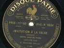 Edouard Risler plays Carl Maria von Weber Invitation to the dance  Pathe 80 rpm