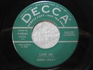 BUDDY HOLLY 45 Love Me DECCA r&b rocker rockabilly promo NM