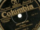 Musical Stevedores Happy Rhythm, Honeycomb Harmony, Columbia 14406 78 rpm