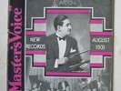 HMV AUGUST 1931 RECORD SUPPLEMENT - MAREK WEBER ORCH PIC ON COVER