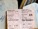 STRANGLERS 80'S TICKET AND AUTOGRAPHS