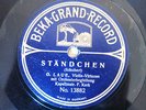 78rpm BEKA GRAND RECORD - O. LAUE Violin SCHUBERT+MEYER HELMUND