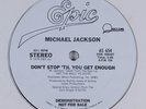MICHAEL JACKSON Don't Stop Till You Get Enough EPIC 12