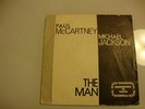 DISCO PROMOCIONAL DE PAUL MACCARTNEY MICHAEL JACKSON 45 RPM THE MAN BUEN ESTADO