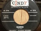FRANTIC JOHNNY ROGERS rockabilly instrumental 45 Ramrod/Sassy   Cindy