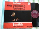 BRUNO WALTER Beethoven: Symp. No 4 & 5 LP Hol. PHILIPS 835 541 AY HIFI STEREO