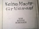 Ton Steine Scherben - Keine Macht ... - David Volksmund 2 LPs - KArton Cover