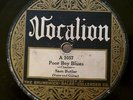 Sam Butler ( Bo Weavil Jackson ) - Poor Boy Blues 78 on Vocalion 1057 Rare Blues