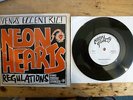 NEON HEARTS Venus Eccentric/Regulations ORIG 1977 UK punk 45 w/Oversize Sleeve