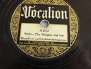 KING OLIVER and His DIXIE SYNCOPATORS Vocalion1112 Willie, Weeper Black Snake Bl