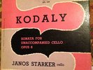 Starker plays Kodaly, Op. 8 - Period Records SPL 510 RARE