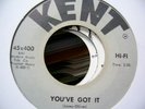 NORTHERN SOUL JOHNNY WILLIAMS YOU,VE GOT IT KENT RECORDS