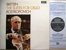 DECCA SXL 6393 NB: BRITTEN CELLOSUITES 1+2 - ROSTROPOVICH: NM