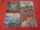 4 LP´s: SAXON; CRUSADER; STRONG ARM METAL; ROCK THE NATIONS; SAME