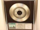 Mike Oldfield, Moonlight Shadow, Single Platin Record, platin Schallplatte