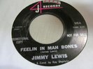 JIMMY LEWIS Feelin In Mah Bones 45 4J promo northern soul VG+
