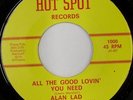 rare Soul Funk 45 ALAN LAD on HOT SPOT Listen