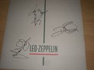 Led Zeppelin - Coda LP Inner Sleeve Signed By Page, Plant & Jones