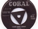 Johnny O'Keefe Shake Baby Shake Coral 45-Q72330 G+ Tri centre