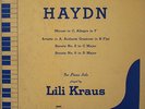 Lili Kraus plays Haydn (rec. by Charlin, Paris, 1953): Educo EP-3005, red vinyl