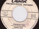 FRANCES FAYE Summertime Capitol DJ 45 Popcorn Northern Soul hear It