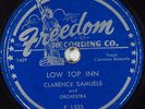 Hear R&B 78 rpm CLARENCE SAMUELS Low Top Inn FREDDOM 1533