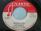 Rare 1 Sided Promo 45: Led Zeppelin on Atlantic - Immigrant Song