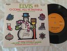 ELVIS PRESLEY - O COME ALL YE FAITHFUL - RARE AUSSIE 1972 P/S 45  N/M