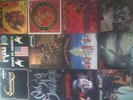12 THRASH HARDCORE METAL VINYL, Metallica,Slayer, Megadeth, Living Death, Riot