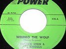1964 45 Rpm Frankie Stein & His Ghouls WEERDO THE WOLF / GOON RIVER On Power 338