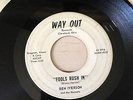 RARE DOO WOP 45' ..BEN IVERSON & THE HORNETS ( WAY OUT )