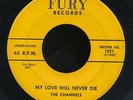 pc45-R&B vocal group-Fury 1021-The Channels