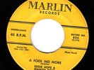 EDDIE HOPE - 'A Fool No More' - MARLIN 804 - CLASSIC RARE BLUES R&B 45 78