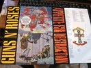 RARE LP RECORD-GUNS N' ROSES-1ST PRESS-APPETITE FOR DESTRUCTION-PLAYED ONCE+STKR