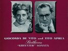 GIOCONDA DE VITO / TITO APREA - Beethoven Kreutzer Sonata