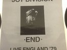 Joy Division - END - Live in England '79 Western Sculpture Records INC 2xLP