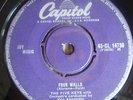 RARE THE FIVE KEYS FOUR WALLS / LET THERE BE YOU 1957 CAPITOL UK 7