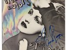 CYNDI LAUPER TRUE COLORS SIGNED BY ARTIST VINYL RECORD SLEEVE ONLY 100% ORIGINAL