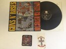 Rare Guns N Roses Appetite For Destruction Vinyl Lp Import Badge And Sticker