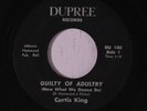 rare Soul 45 CURTIS KING guilty of adultry DUPREE Hear