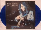NEIL YOUNG   IN CONCERT   1970   RARE BLUE DOUBLE VINYL TMOQ SWINGIN' PIG   2 LP