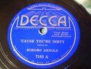 HEAR Kokomo Arnold Guitar Only Decca 7103 Cause Youre Dirty, Tonic Head Blues
