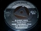 Eddie Cochran - 20 Flight Rock/ dark lonely street v.rare UK 1st tri-centre 7